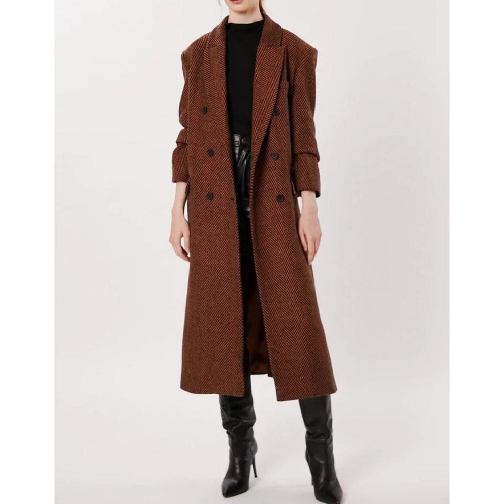 Herringbone Coat by Deluc in Large
